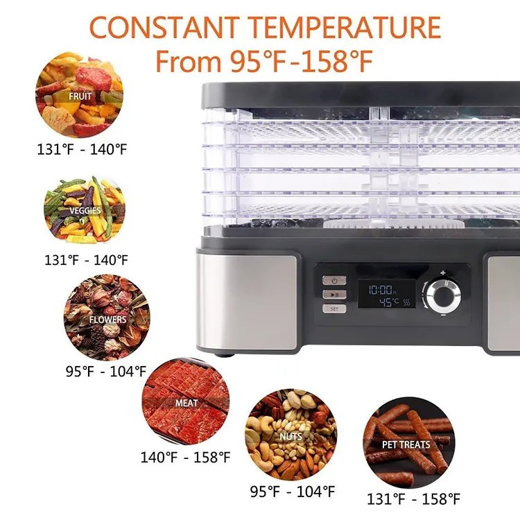 220-240V Household Home Small Electric Machine Fruit Food Dehydrator