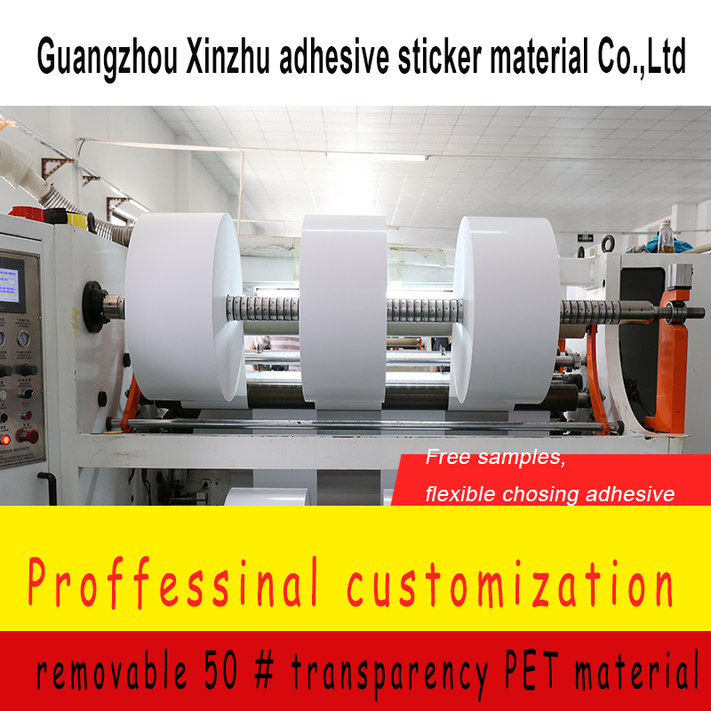 Removable 50# Transparency Pet Adhesive Sticker Label Material Xzkt-5060