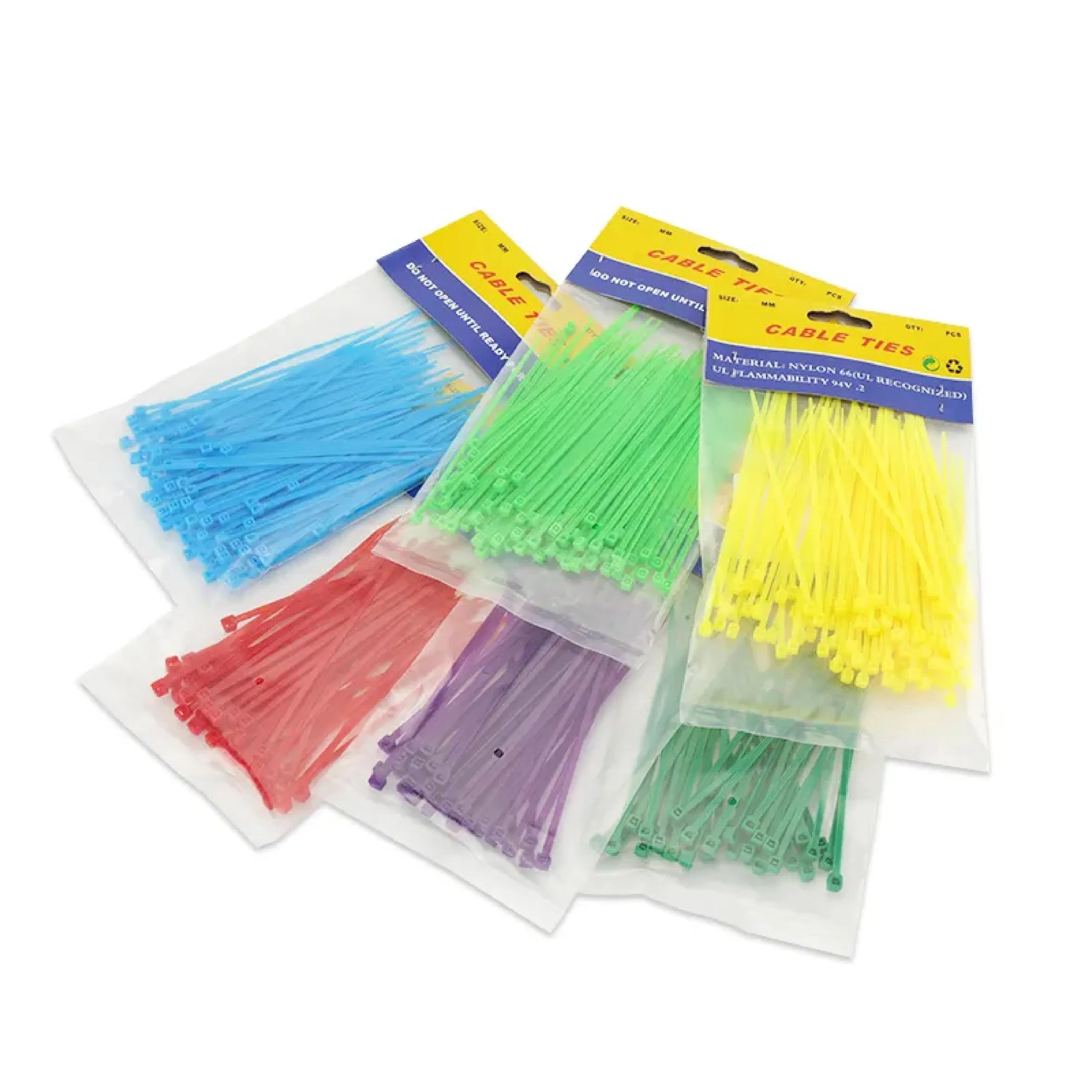 100 Reusable Color Zip Ties with Adjustable Tensile Strength for Indoor and Outdoor Multifunctional Plastic Ties (multi-color)