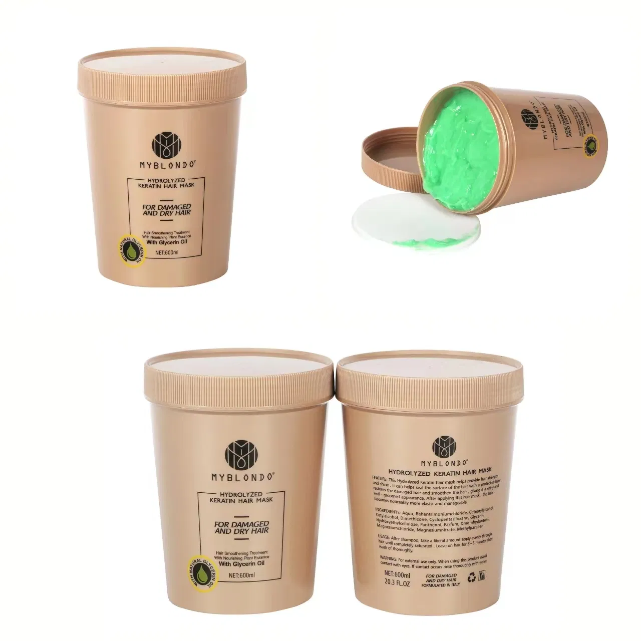 Professional Salon Product Hair Mask Conditioner Repair Damaged Hair 600ml Wholesale Bulk Free Samples Korean