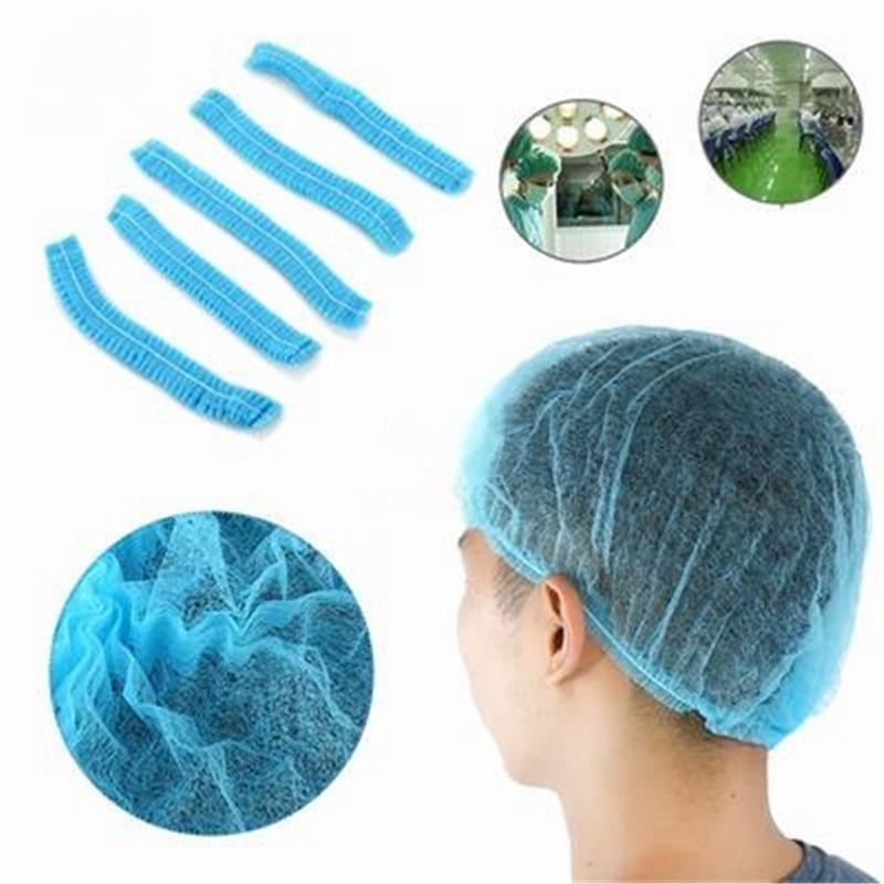 Protective Mob Cap Nonwoven Round Cap Disposable Mob Cap Doctor Cap Dental Bouffant Cap