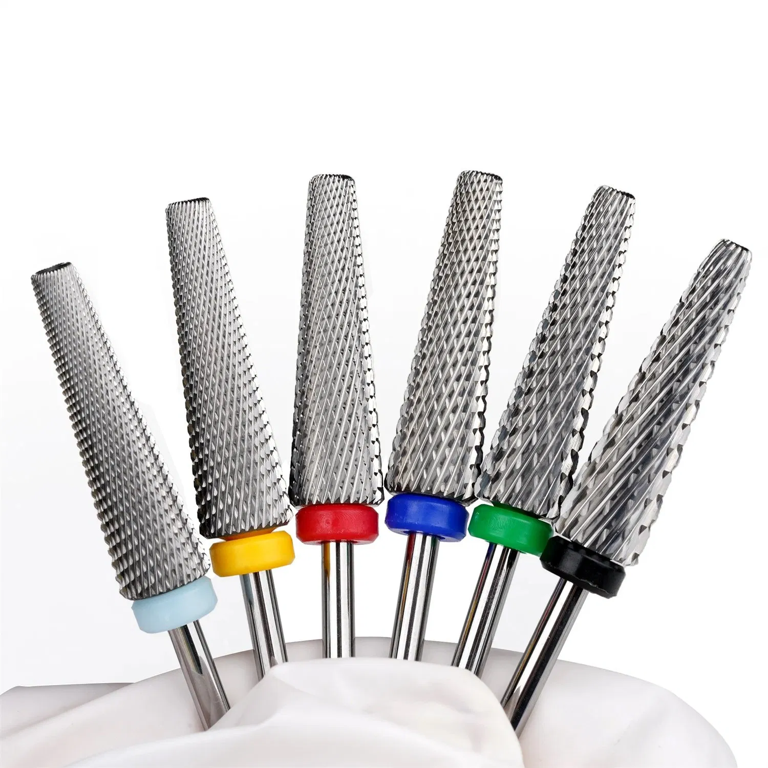 2.35mm Super Long 5 in 1 Tungsten Carbide Nail Drill Bits Cross Cut Uncoated Remove Hard Gel Manicure Tool