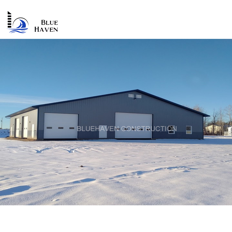 Light Prefab Metal Steel Structure Shed Auto Car Garage for Sale