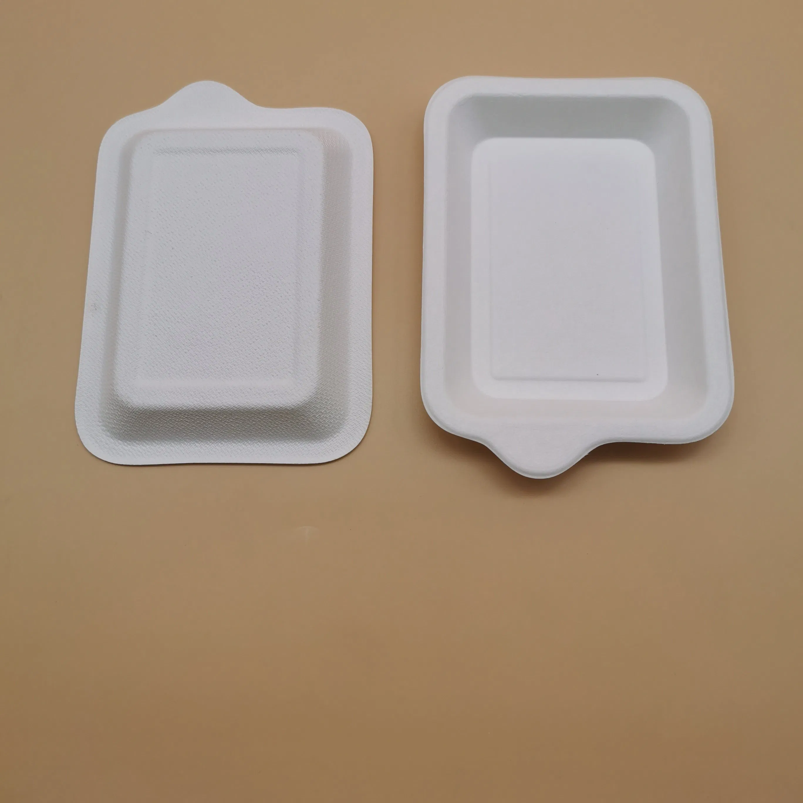 Wholesale Biodegradable Cake Plates Sugarcane Bagasse Dessert Dish Disposable Baby Tray