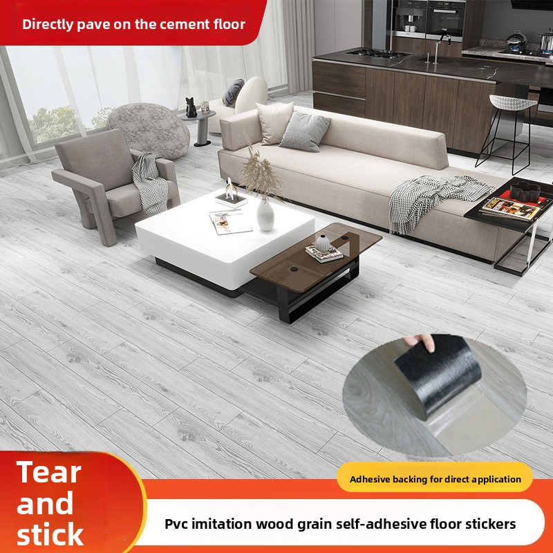 Водостойкий виниловый пол ПВХ под дуб, 1.3 мм