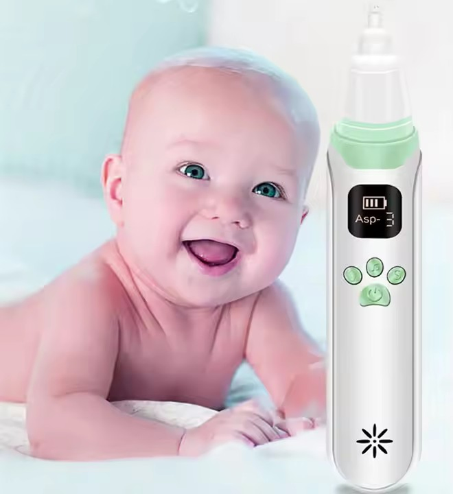 Popular Baby Nasal Aspirator Nose Cleaners Rechargeable Music Adjustable Suction Electric Nasal Aspirator for Baby Nose Sucker