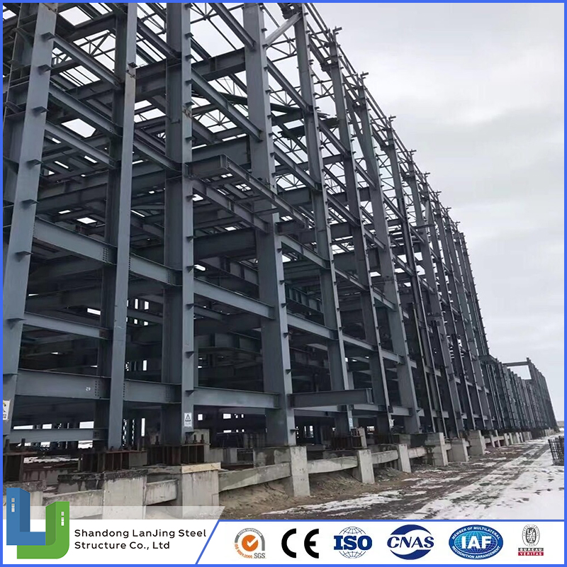 Fabrication Welded Beam Column Steel Structure Construction Galvanized Painted for Warehouse Workshop