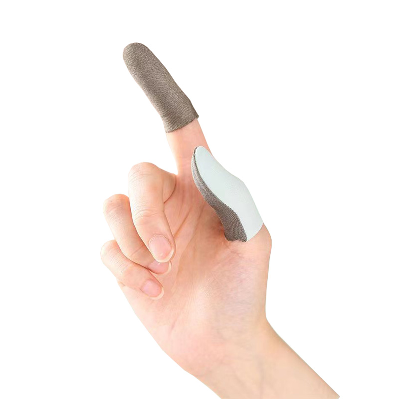 Silver Fiber Cloth Finger Sleeves Pubg Game Finger Gloves Anti-Sweat Comfortable Wear