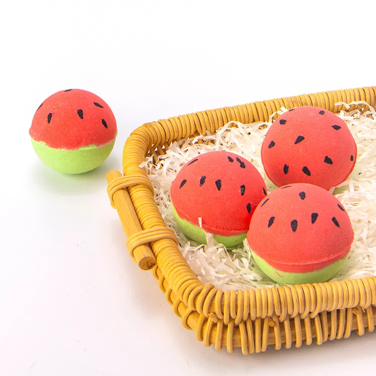Custom Private Label Watermelon Bubble Bath Fizzies Bath Bomb 3D for Sale
