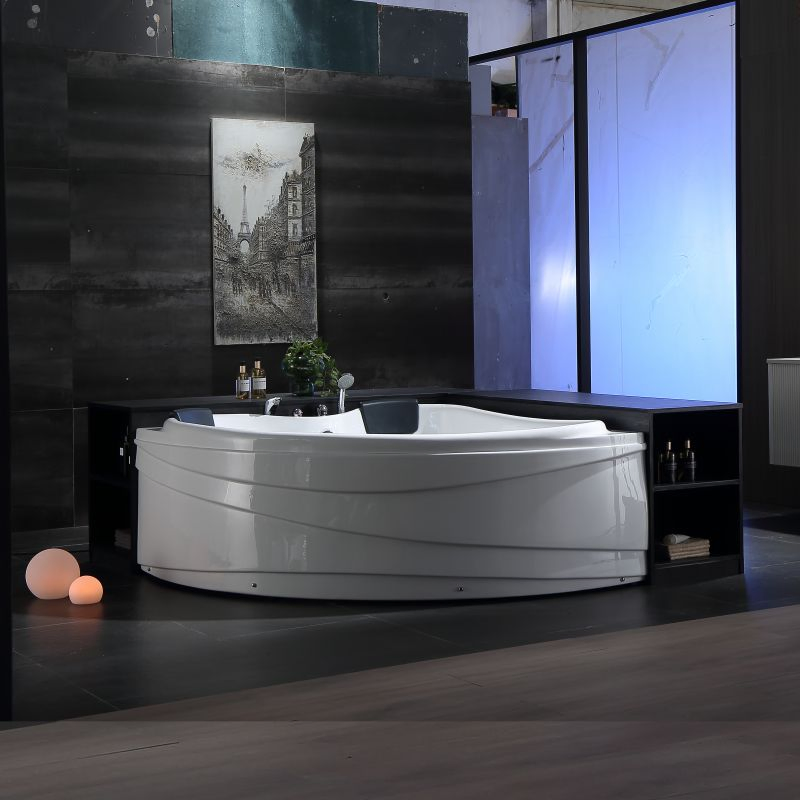 Джакузи Love Shape для двоих с гидромассажем и подсветкой