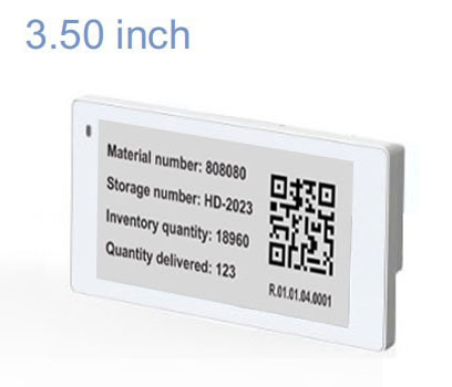 3.5'' B/W E-Ink Core for Shelf Labels Sample-Based Customization with 2.4G SDR & IP65 Stm32 Risk Control Critical Timing