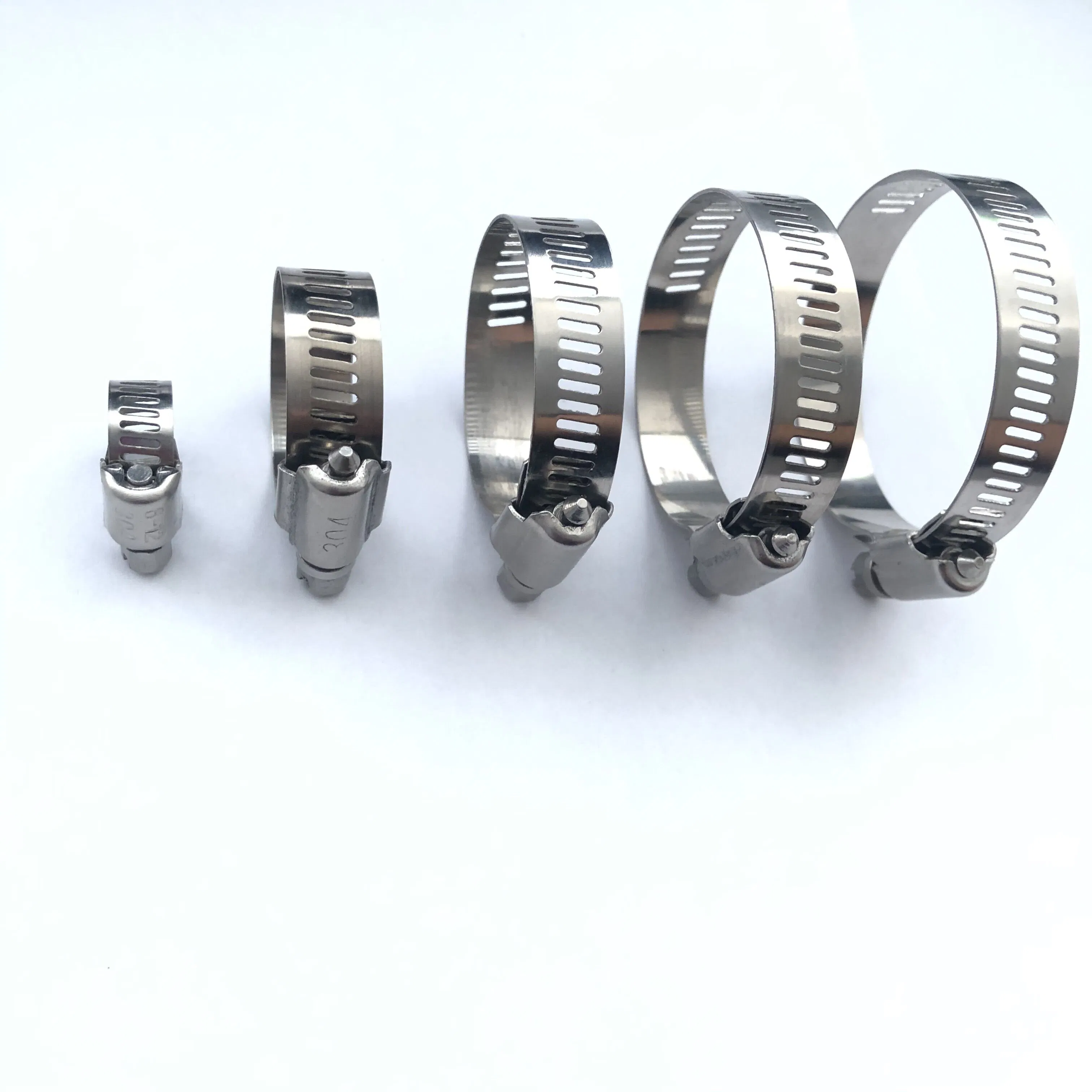 Manufacturer Direct 201 304stainless Steel Galvanized Iron American Hose Clamp