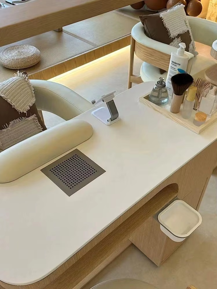 Wholesale Salon Furniture Modern Nail Table Beauty Nail Table Nail Lamp Manicure Table