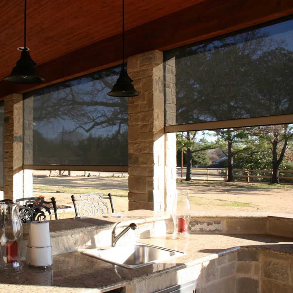 Side Track Zipper Fabric Roller Blinds/Household Shutter