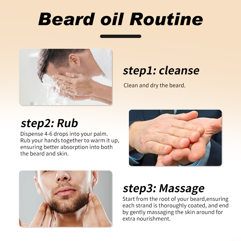Beard Care Products Gentlemen's Private Label Natural Argan Oil Beard Growth Serum Oil for Men