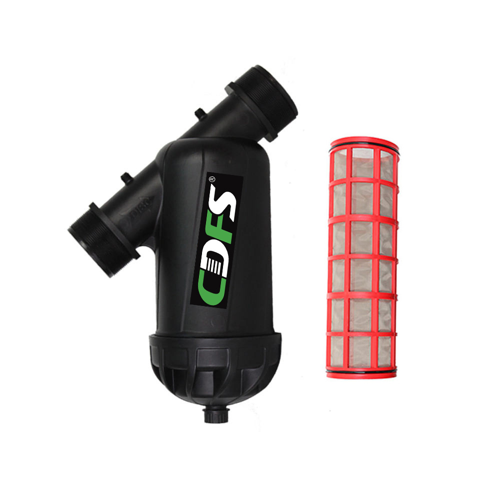 Plastic Filter 1 Inch 120 Mesh Drip Irrigation Water Cdfs Screen Filter Bsp for Irrigation