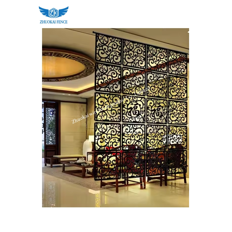 Custom Dubai New Classical Laser Cut Gate Window Metal Room Divider Screen