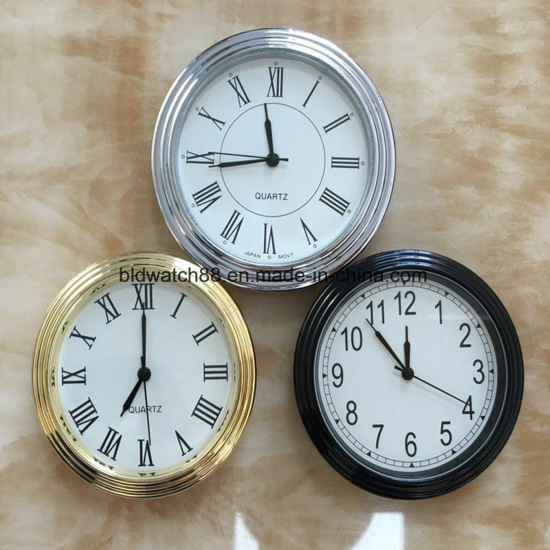 Custom Logo Quartz Decorative Small Fit up Gift Clock Inserts 55mm