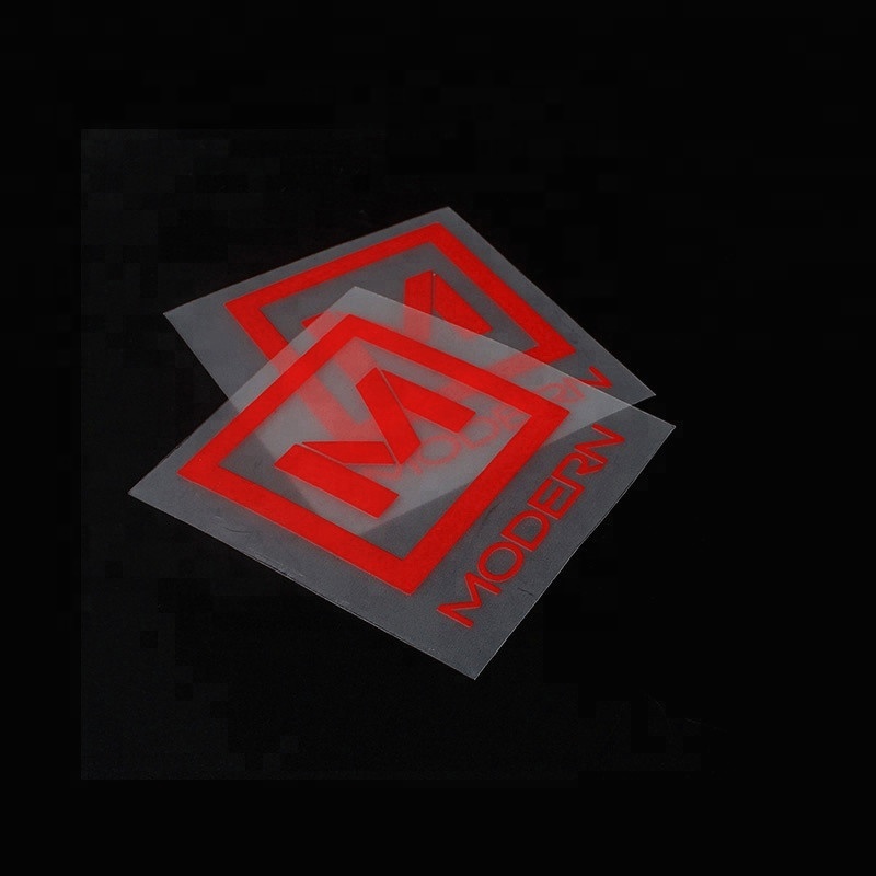 Наклейки силиконовые термо 3D с логотипом для одежды