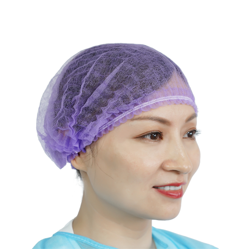 100 PCS Disposable Non-Woven Bouffant Caps Head Cover Nets