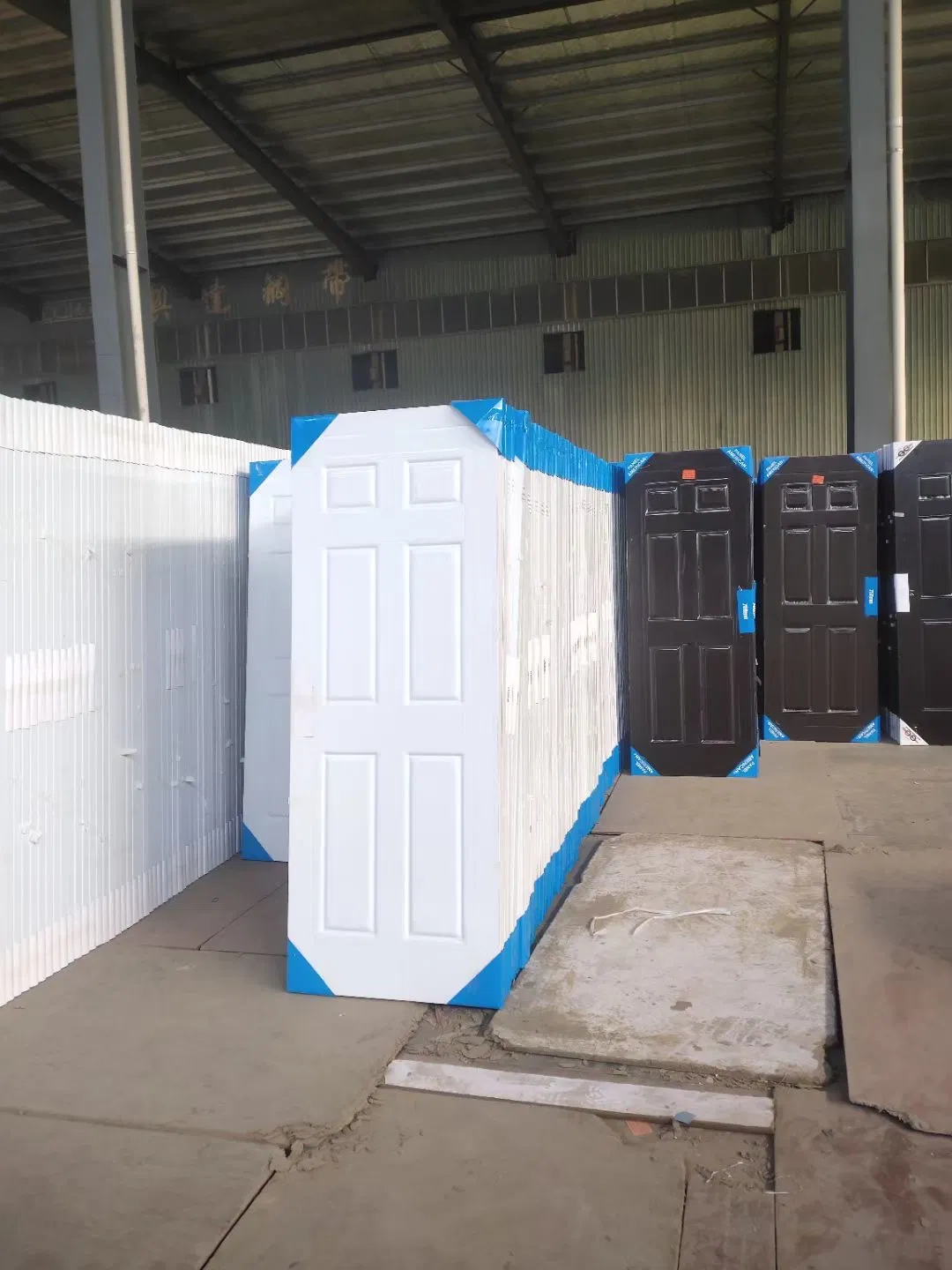 Interior Entry Security American Panel Steel Door with Glass