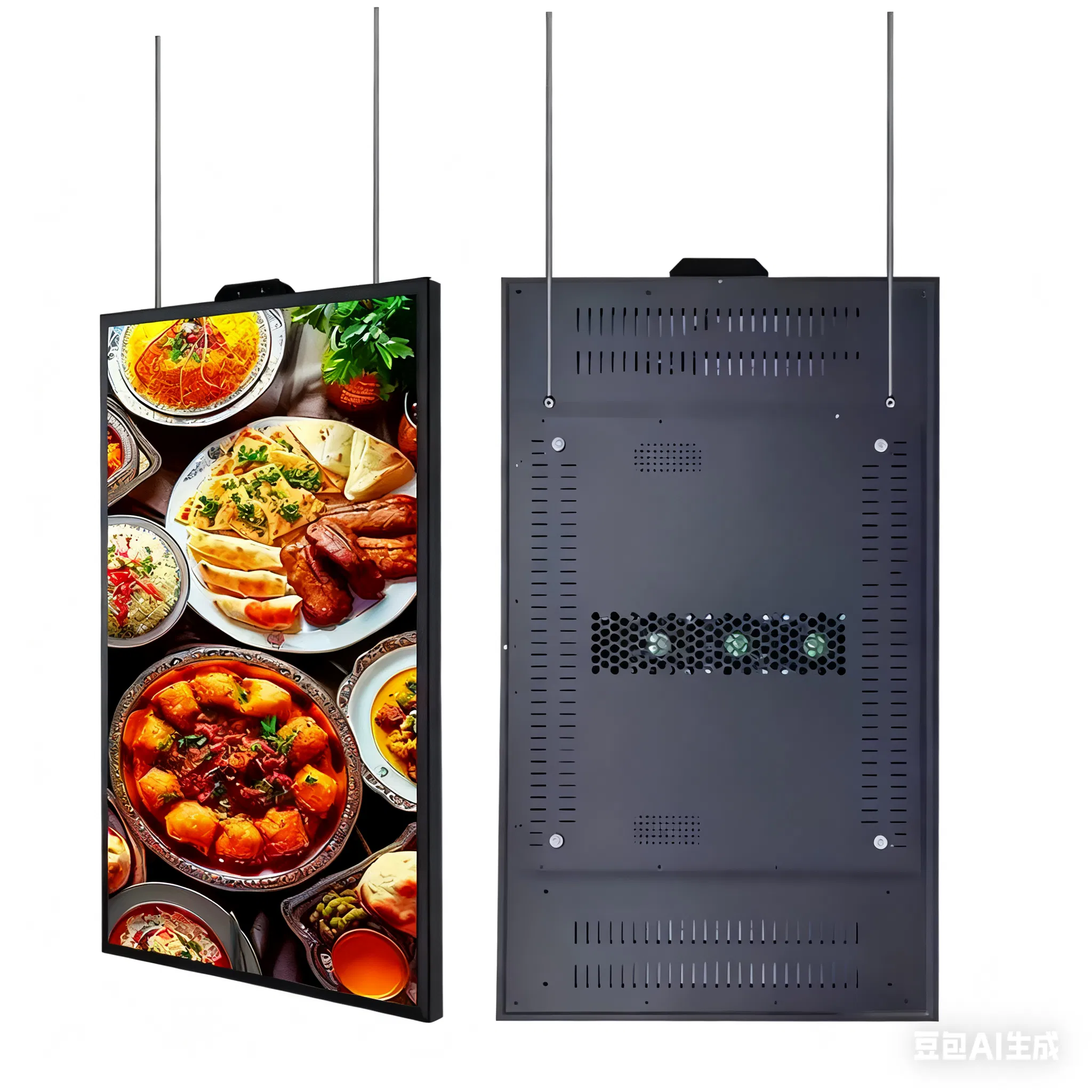 98 Inch Wall-Mounted LCD Digital Signage with Remote Control for Shopping Mall Retail Store Hotel