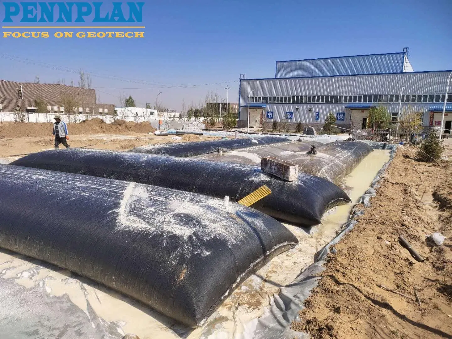 High-Tenacity Polypropylene Dewatering Fabric Container for Rapid Dehydration Solidification