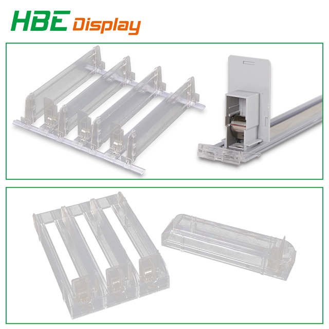 Durable Supermarket Acrylic Plastic Cigarette Shelf Pusher