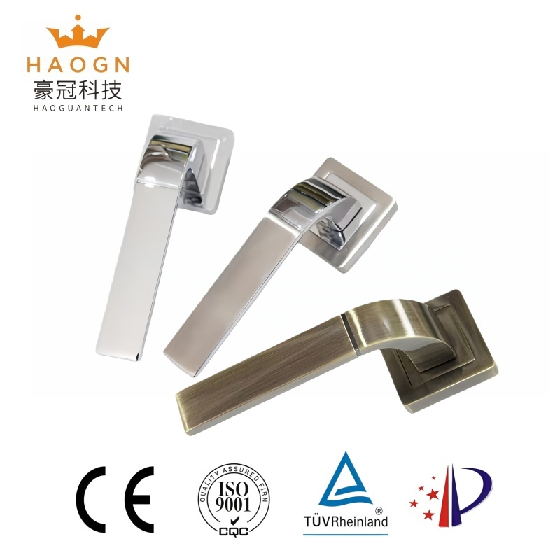 Gold/Sliver Painting Furniture Door Hardware Lock Aluminium Alloy Passage Door Handle Accessories