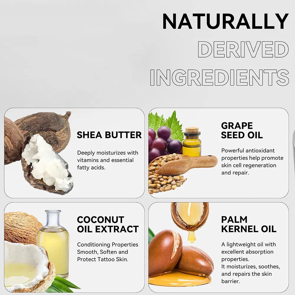 Natural Tattoo Aftercare Balm Moisturizing Color Enhancement Protecting Healing