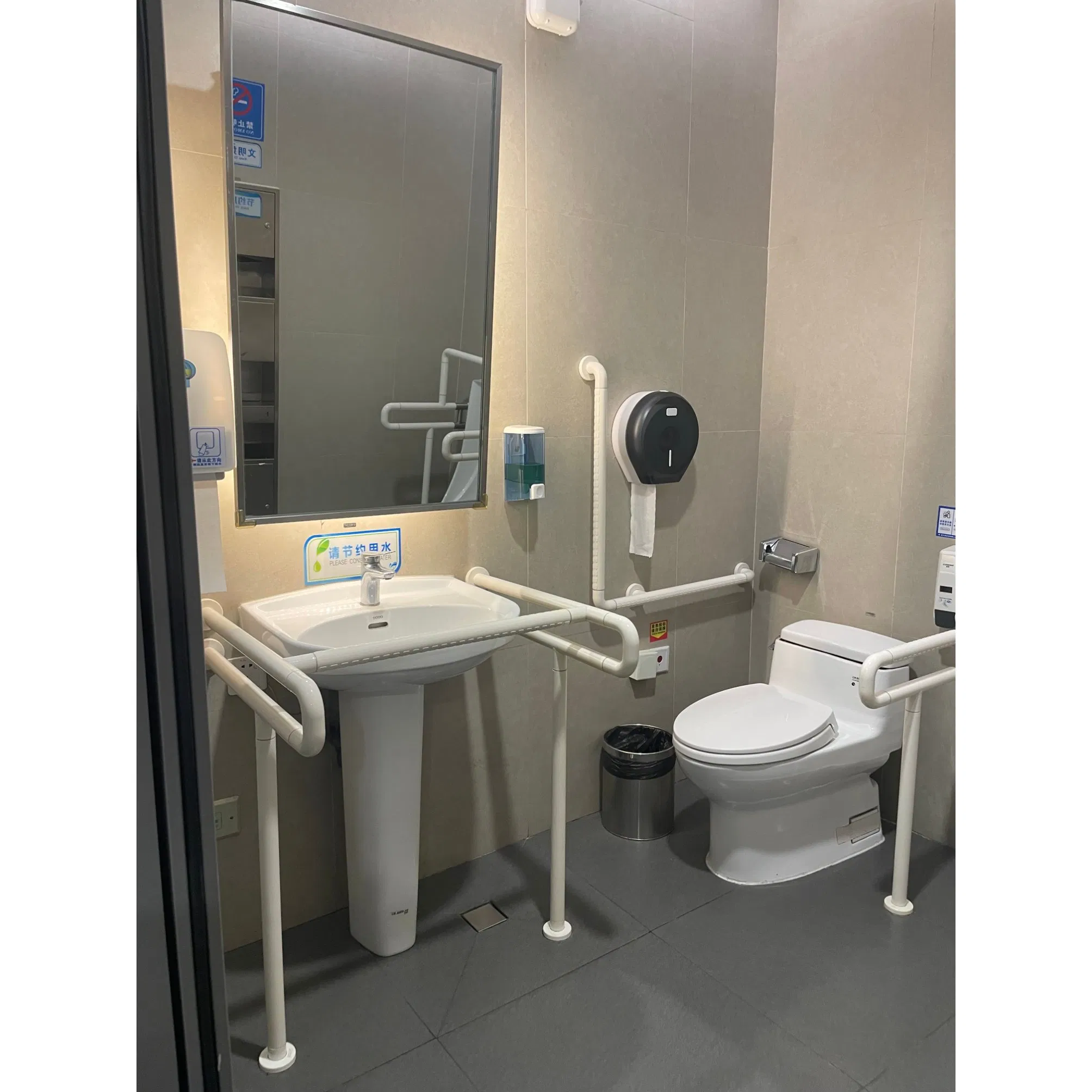 Premium Adjustable Glass Mirror with Stainless Steel Frame