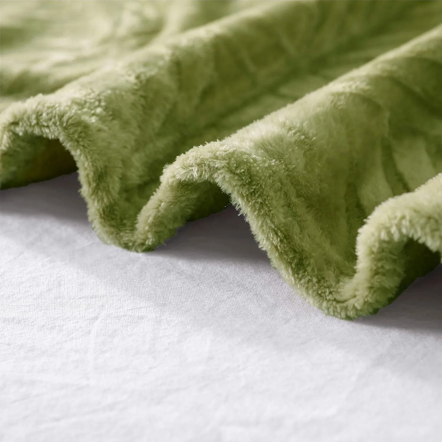 Плед флисовый Super Soft с листьями, 140x200 см