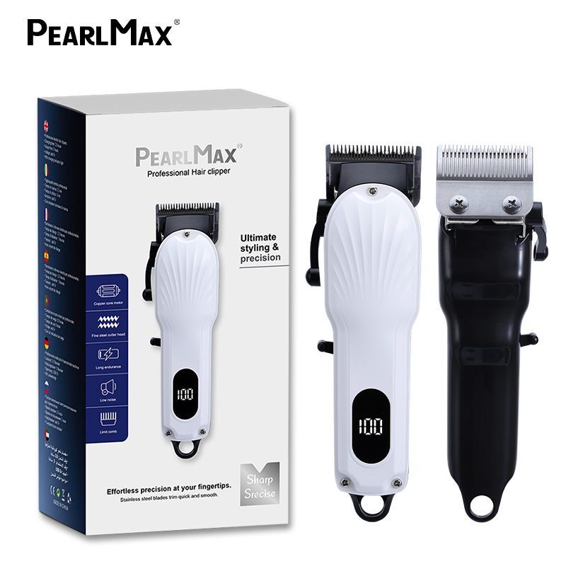 Vintage Electric Rechargeable Cordless Replacement Battery Men Body Metal LCD Hair Clipper
