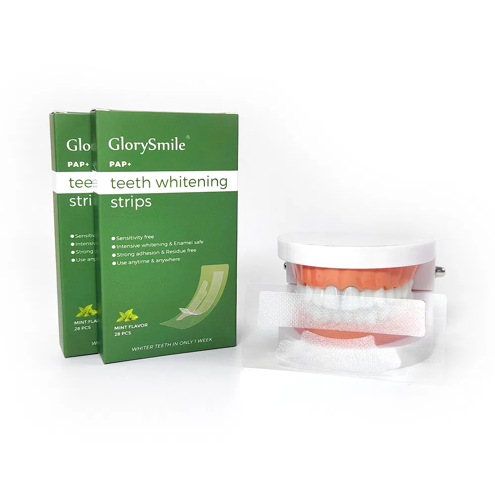 Wholesale Advanced Pap No Irritation Dental Bleaching Tooth Whitening Strips Private Label