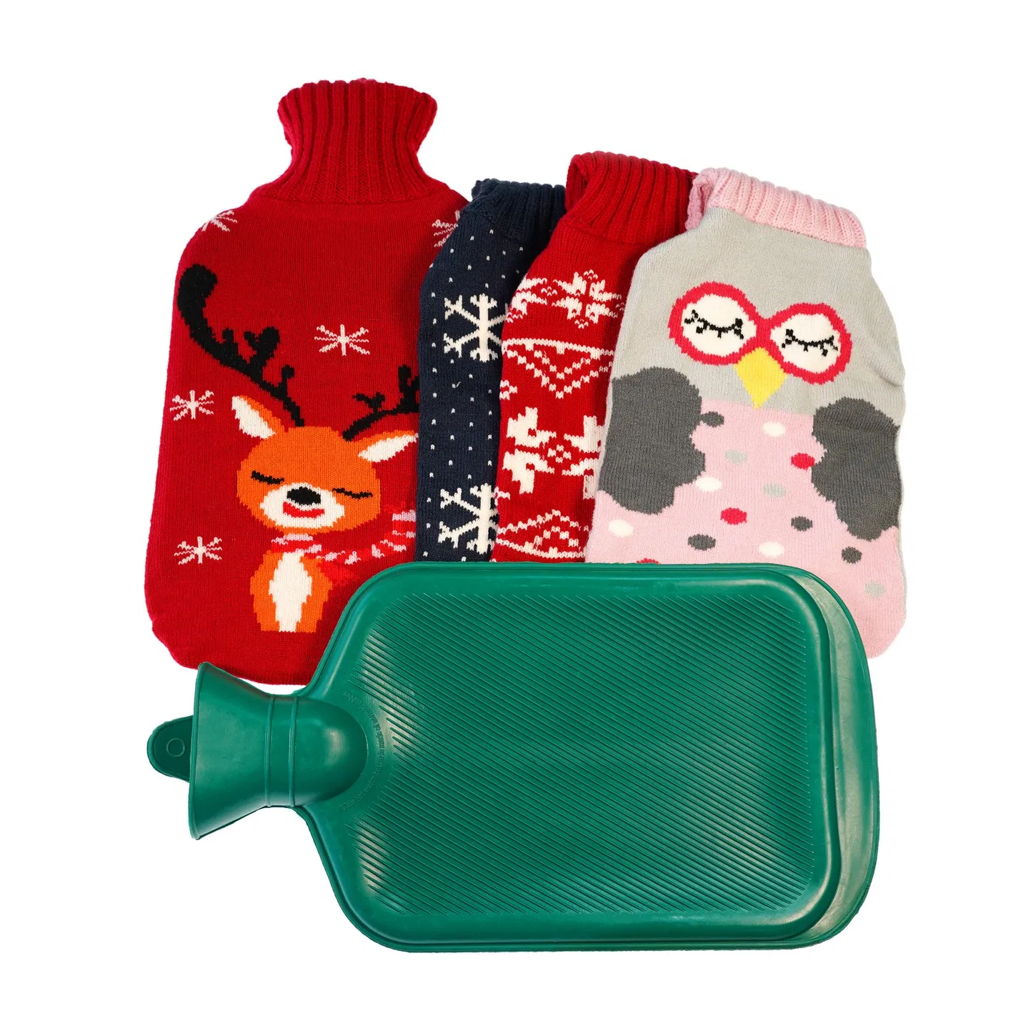 Medmount Natural Rubber Comfortable Feeling Red/ Blue/ Green/ Customized Hot Water Bag/ Bottle with CE/ISO