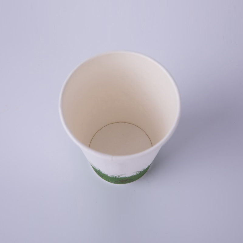 Бумажный стакан 8 унций с печатью, биоразлагаемый