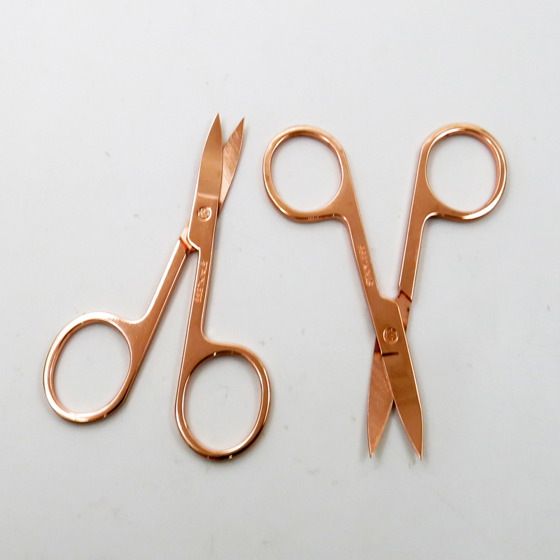 Rose Planting Beauty Scissor Stainless Steel Eyebrow Hair Facial Trimming Tweezers Scissors Tools for Manicure Care