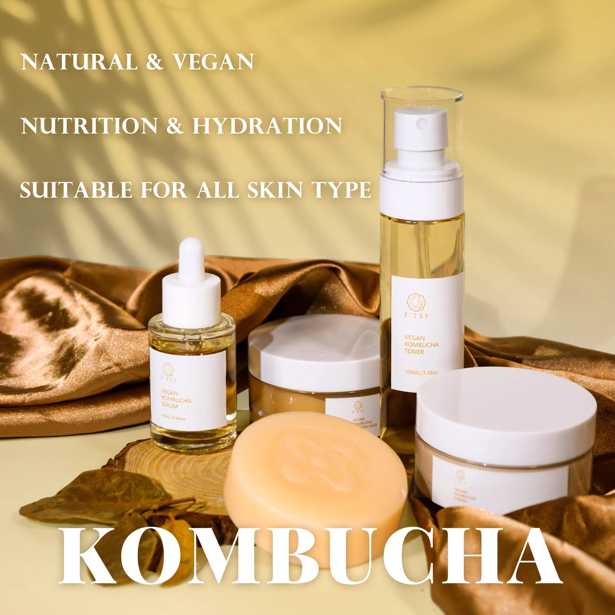 Korean Beauty Skin Care Set Kombucha Face Wash Face Toner Face Serum Skin Care Sets