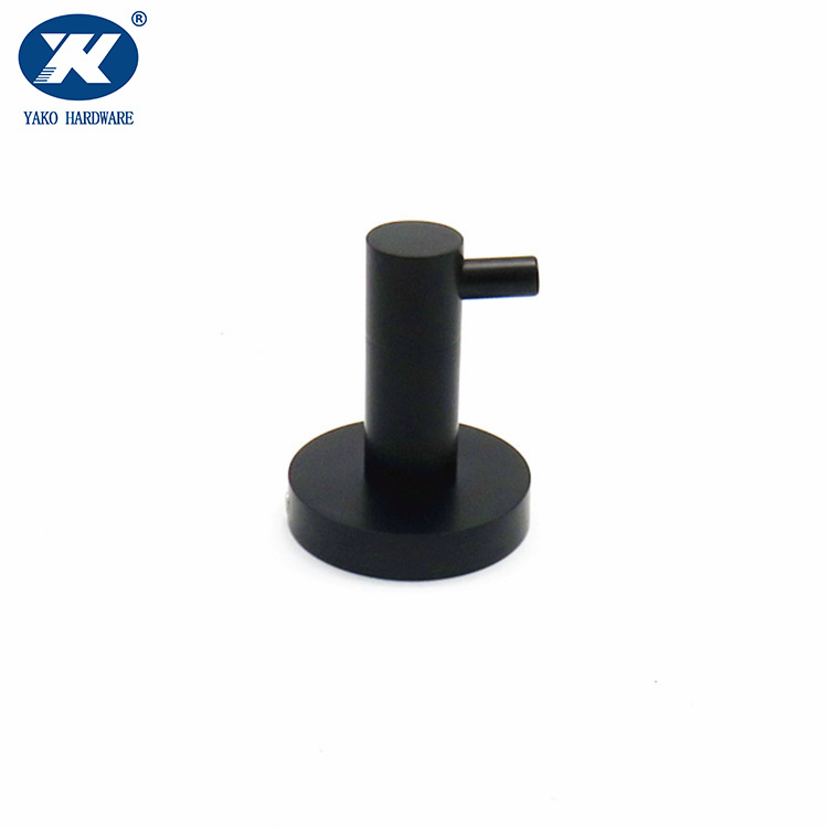 Крючок для полотенец матовый черный, нержавеющая сталь