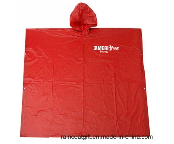 Promotional Adult Heavyweight Poncho PVC Raincoat