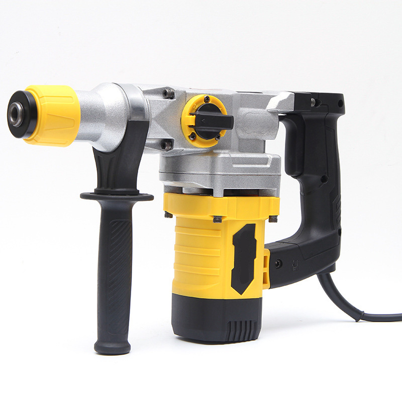 1-1/4 Inch SDS-Plus Heavy Duty Rotary Demolition Hammer Drill with Vibration Control, Safety Clutch 3 Functions with Drill Bits