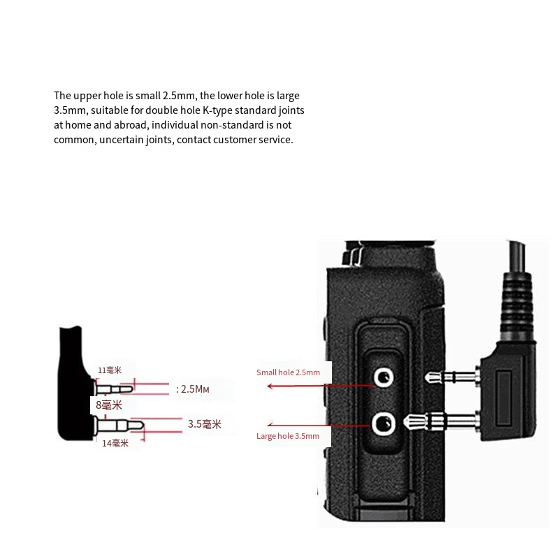Earphonic K Plug Walkie Talkie Earpiece Tactical Earphones with Ptt Two Way Radio Headset