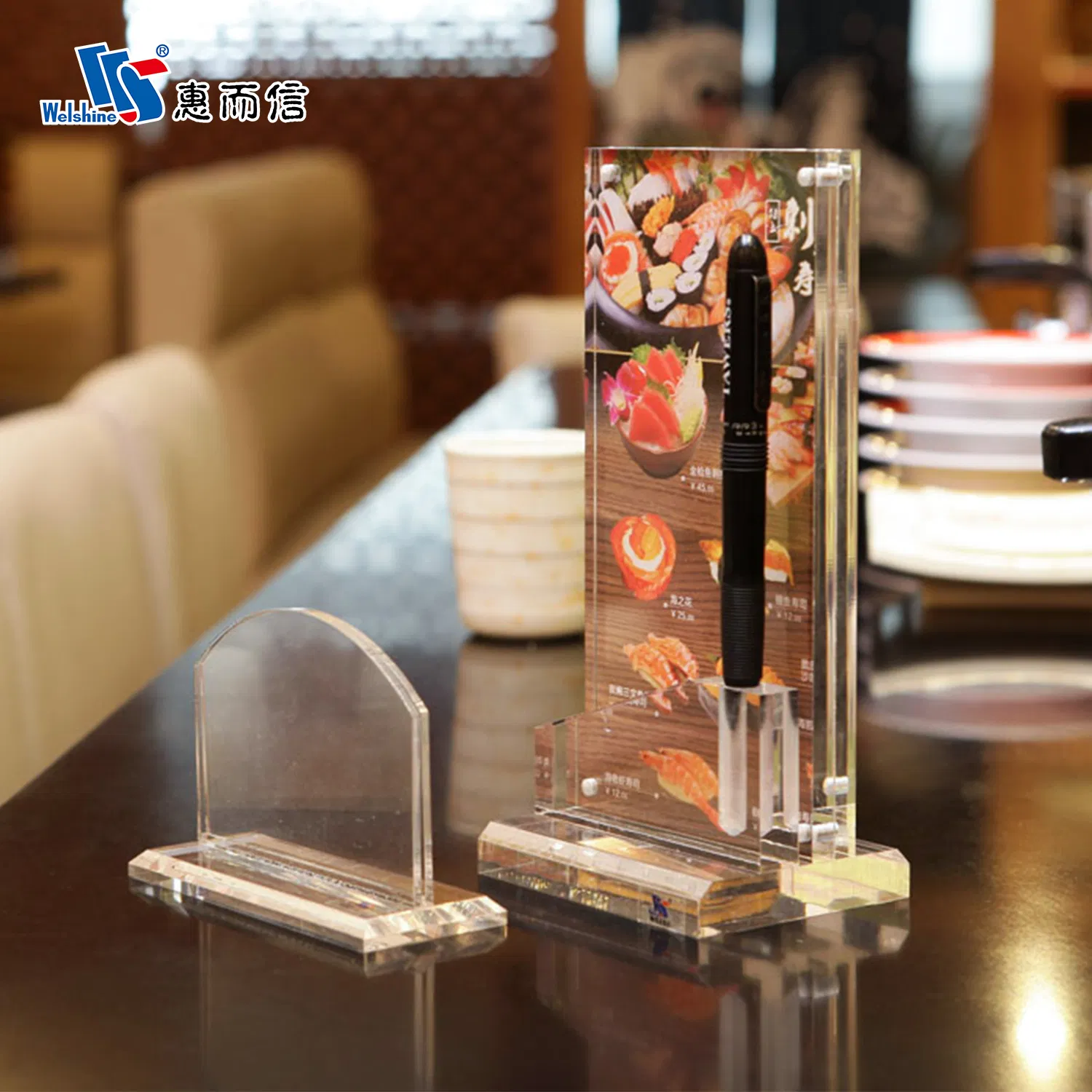 Best Selling Durable Clear Acrylic Menu Holder Acrylic Table Tent