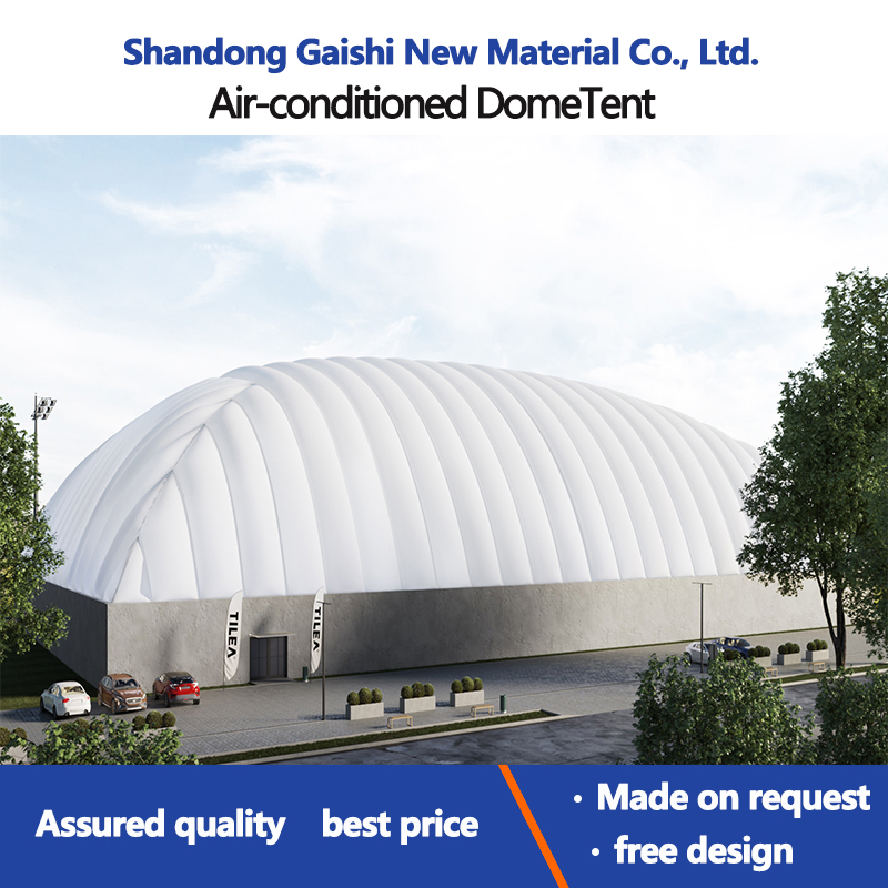 Large Tensile Membrane PVDF PTFE Fabric Indoor Sports Inflatable Air Dome Structure Tent