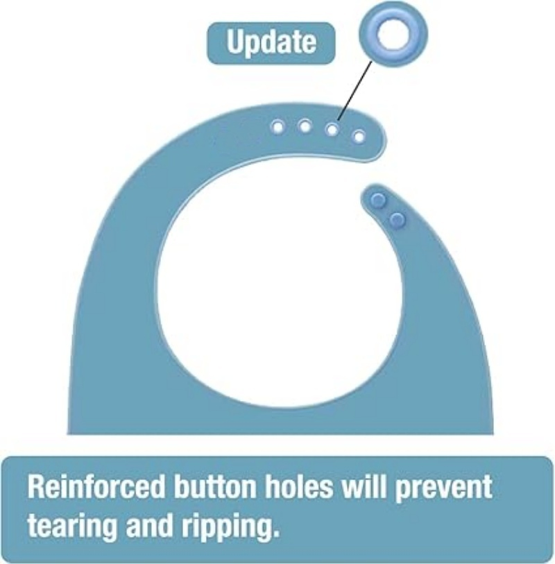 Elderly Waterproof Clothing Protectors Silicone Adult Bibs with Food Catcher