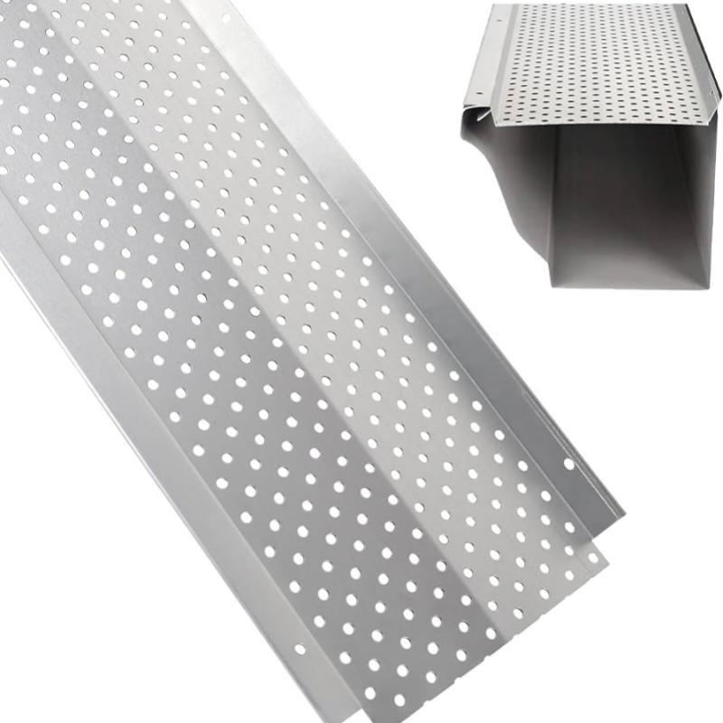 5 Inch Wide Aluminum Leaf Guard Gutter Metal Guards 4 Feet Long