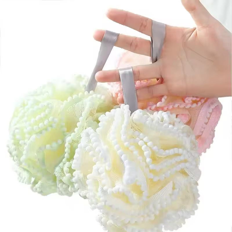 Bath Sponge Shower Mesh Exfoliating Loofah Household Cleaning Tools & Accessories Bath Ball