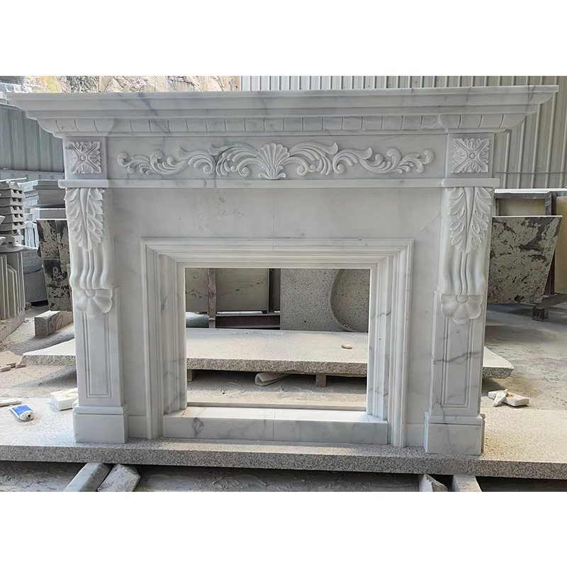 Камин из натурального мрамора Каррара