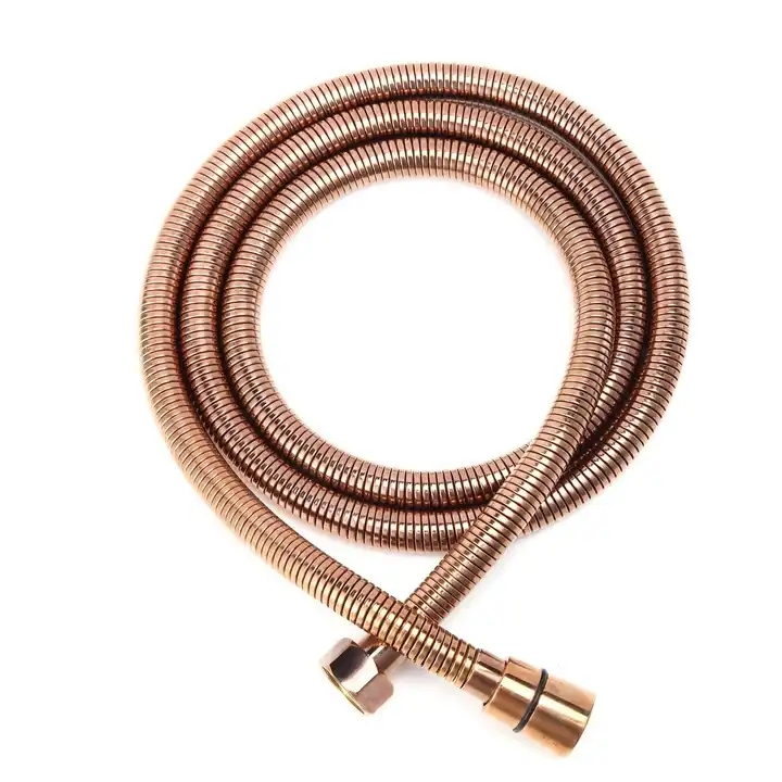 Shower Bathroom Accessories Hotselling Wholesale Stainless Steel Rose Gold Shower Hose