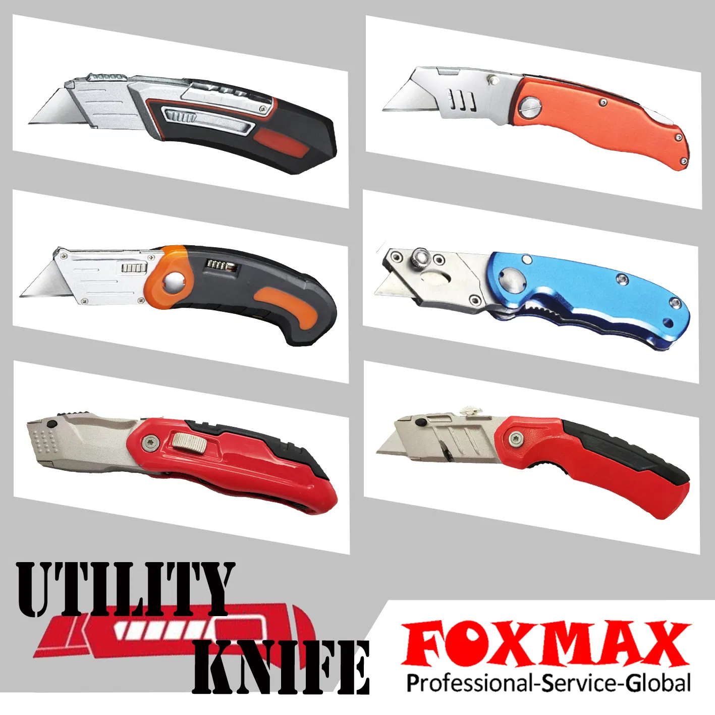 Safety Utility Knife Box Paper Cutter with Blade Storage (FUK-27)
